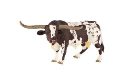 Zooted Býk dlouhorohý texaský skot plast 15cm